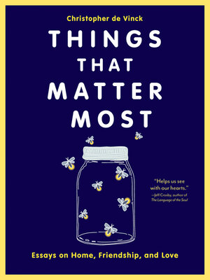 cover image of Things That Matter Most